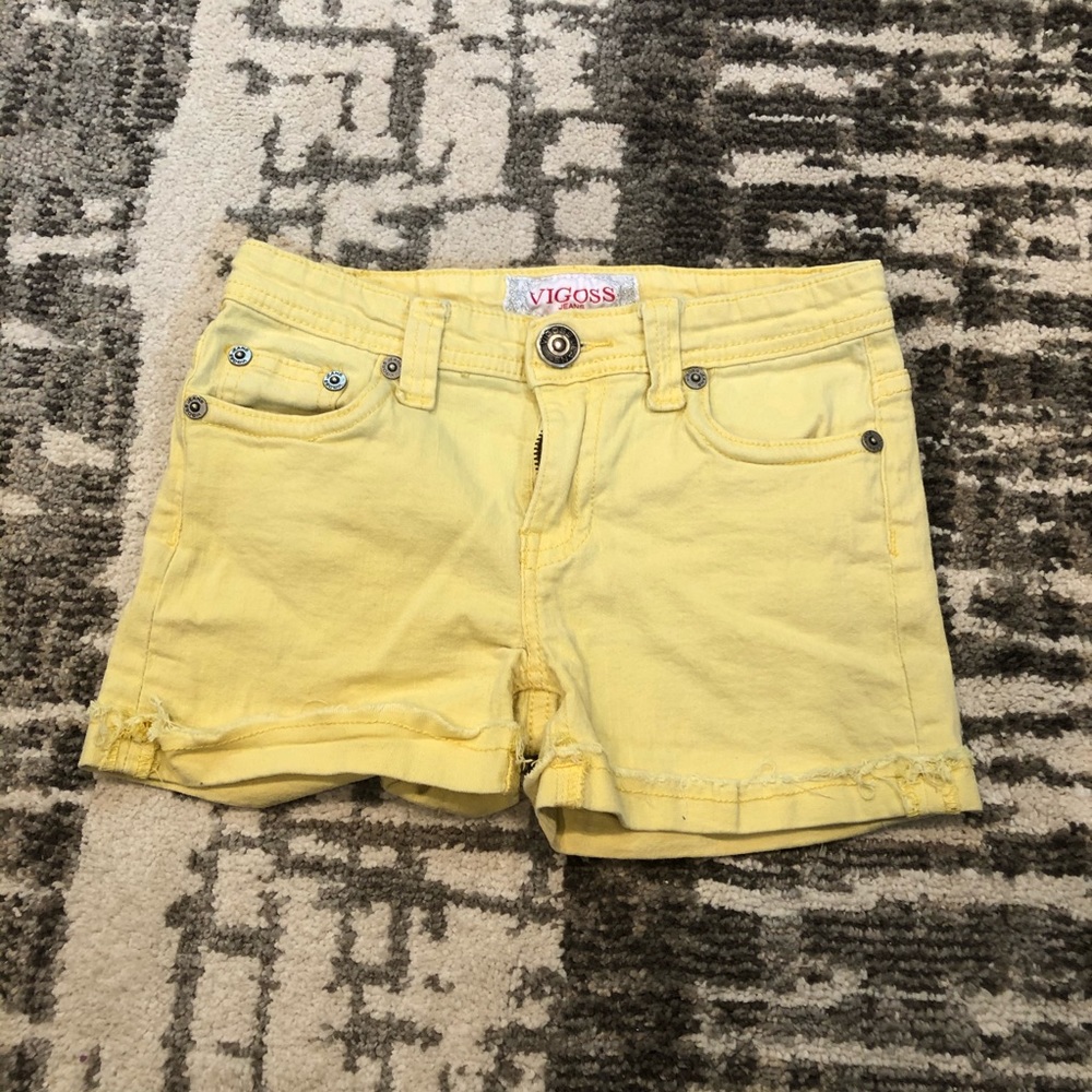 VIGOSS Shorts, Yellow/Size 14